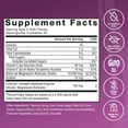 Supplement Facts Panel and Nutrition Information of Force Factor Hair Growth Accelerator Hair Growth Supplement