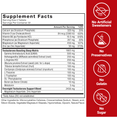 Supplement facts for Test X180 PM, highlighting testosterone-boosting sleep matrix with magnesium, zinc, and natural ingredients.