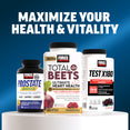 Force Factor Prostate Advanced, Total Beets, and Test X180 bottles for maximizing health and vitality