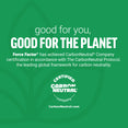 Force Factor CarbonNeutral certified company badge on green background