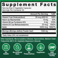 Supplement facts panel for Force Factor Modern Moringa capsules, vegetarian and GMP compliant