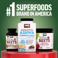 Force Factor superfood supplement lineup including Total Beets, Amazing Ashwa, and Organic Beetroot Powder as #1 brand

