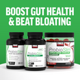 ProbioSlim products grouped together promoting gut health and reduced bloating, with bold "Boost Gut Health & Beat Bloating" text.