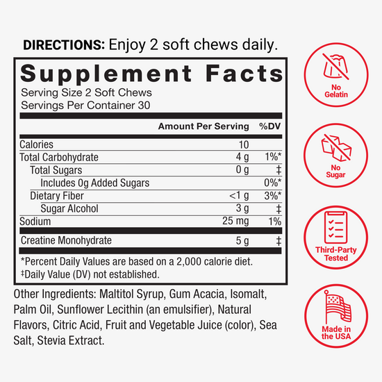 Legendary Creatine Soft Chews - Force Factor