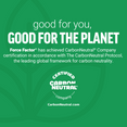 Carbon-neutral certification underscores Force Factor’s commitment to sustainable and eco-friendly practices.