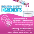 Coconut water and Aquamin minerals support hydration and beauty with added supernutrients.