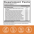 Supplement Facts Panel for Modern Mushrooms Capsules 