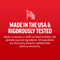 Made in the USA with globally sourced ingredients, rigorously tested for potency and purity in GMP-certified facilities.