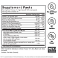 Supplement label for Total Beets Pre-Workout with detailed nutritional information and ingredient list on a white background.