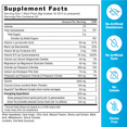 Supplement facts for Liquid Labs hydration mix with vitamins and electrolytes.