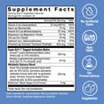 Super GLP-1 Extra Strength supplement facts panel with quality certifications
