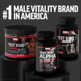 Three Force Factor supplement products with "#1 Male Vitality Brand in America" text above them.