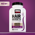 Force Factor Hair Growth Accelerator Soft Chews, Hair Growth Vitamins for Women with Clinically Studied Lustriva to Promote Visibly Thicker, Fuller, Stronger Hair, Mixed Berry, 60 Soft Chews