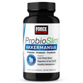 Force Factor ProbioSlim Akkermansia bottle supporting gut health, lean body mass, and metabolism.