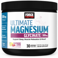 Force Factor Ultimate Magnesium Glycinate container promoting relaxation, sleep support, and stress relief.