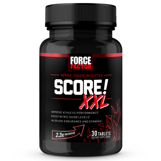 Force Factor Score! XXL boosts nitric oxide for better athletic performance, endurance, and stamina.