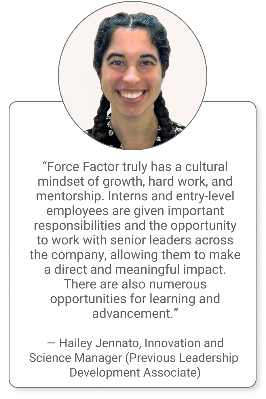 Force Factor Employee - Hailey