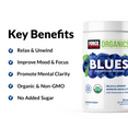 KEY BENEFITS   Relax & Unwind Improve Mood & Focus Promote Mental Clarity USDA Organic & Non-GMO No Added Sugar 