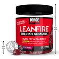 LeanFire Thermo Gummies, 120 Gummies, Size Chart
