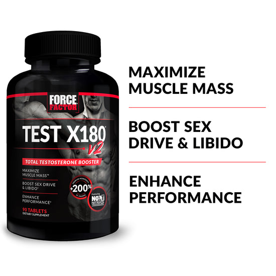 Test X180 Alpha – Total Testosterone Booster with L-Citrulline (120  Capsules) by Force Factor at the Vitamin Shoppe