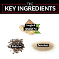 The Key Ingredients: Longjack Tongkat Ali, BioPerine®, Selenium.