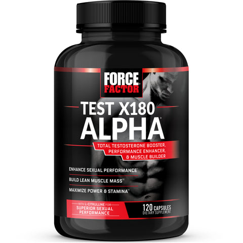 Test X180 Alpha – Total Testosterone Booster with L-Citrulline (120  Capsules) by Force Factor at the Vitamin Shoppe