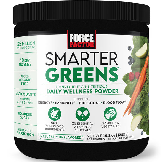 Natural Super Greens Powder Organic Supplements| Great Tasting Fruits and Vegetables Juice & Smoothie Mix| Probiotics & Digestive Enzymes| Green