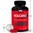 VolcaNO Extreme, 90 Tablet Bottle, Size Chart.